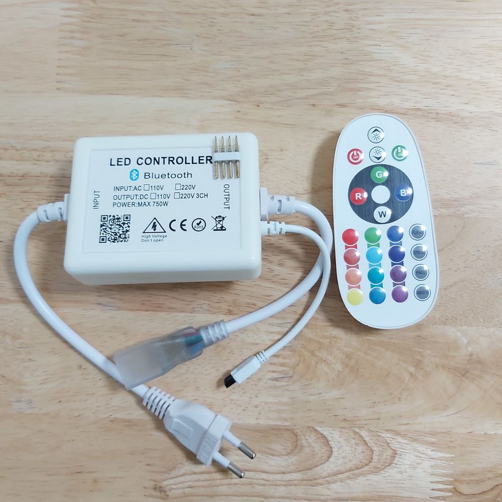 Bộ Nguồn Điều Khiển Led Dây Nhiều Màu Rgb 220V