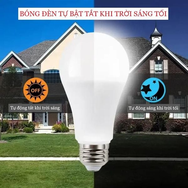 Bóng đèn led cảm biến ánh sáng E27 Silamp