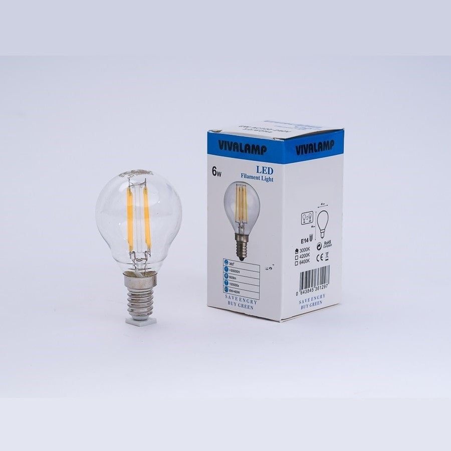  Bóng Đèn Led Sợi Đốt Edison G45 6W E14 