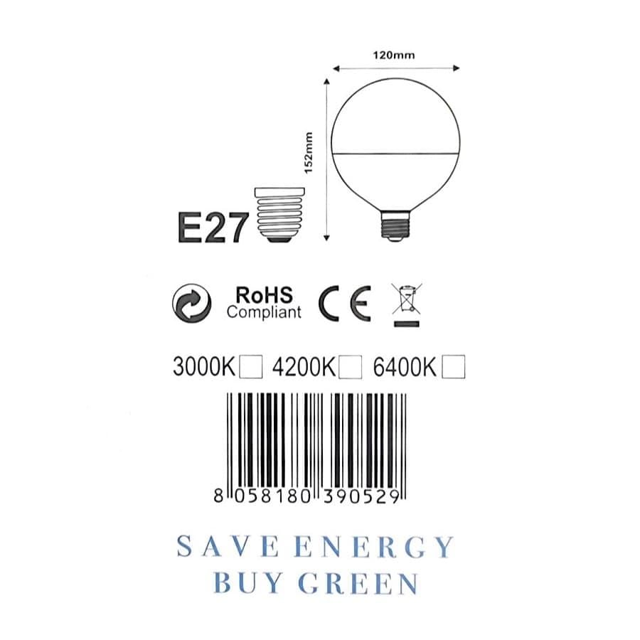 BÓNG ĐÈN LED Búp G120 18W E27