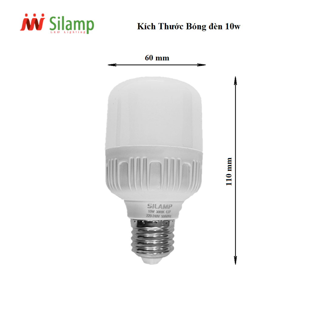 BÓNG ĐÈN LED 10W E27 | BÚP Trụ LED 10W E27