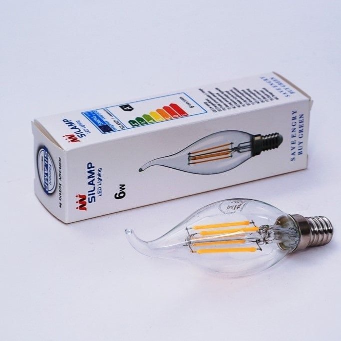  BÓNG ĐÈN LED Dây Tóc Edison C35T 6W E14 