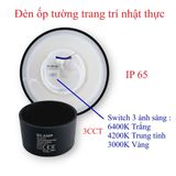  Đèn Ốp Tường Nhật Thực 3 màu ánh sáng 