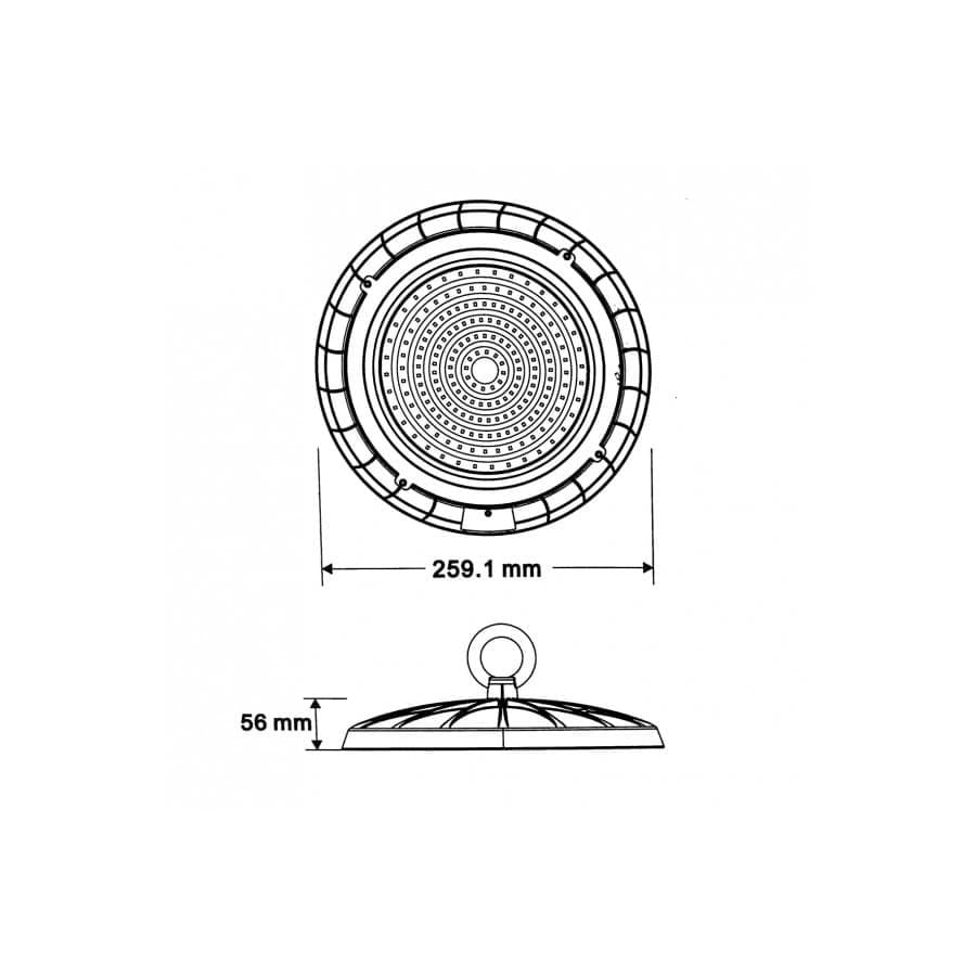  ĐÈN LED NHÀ XƯỞNG UFO 100W 