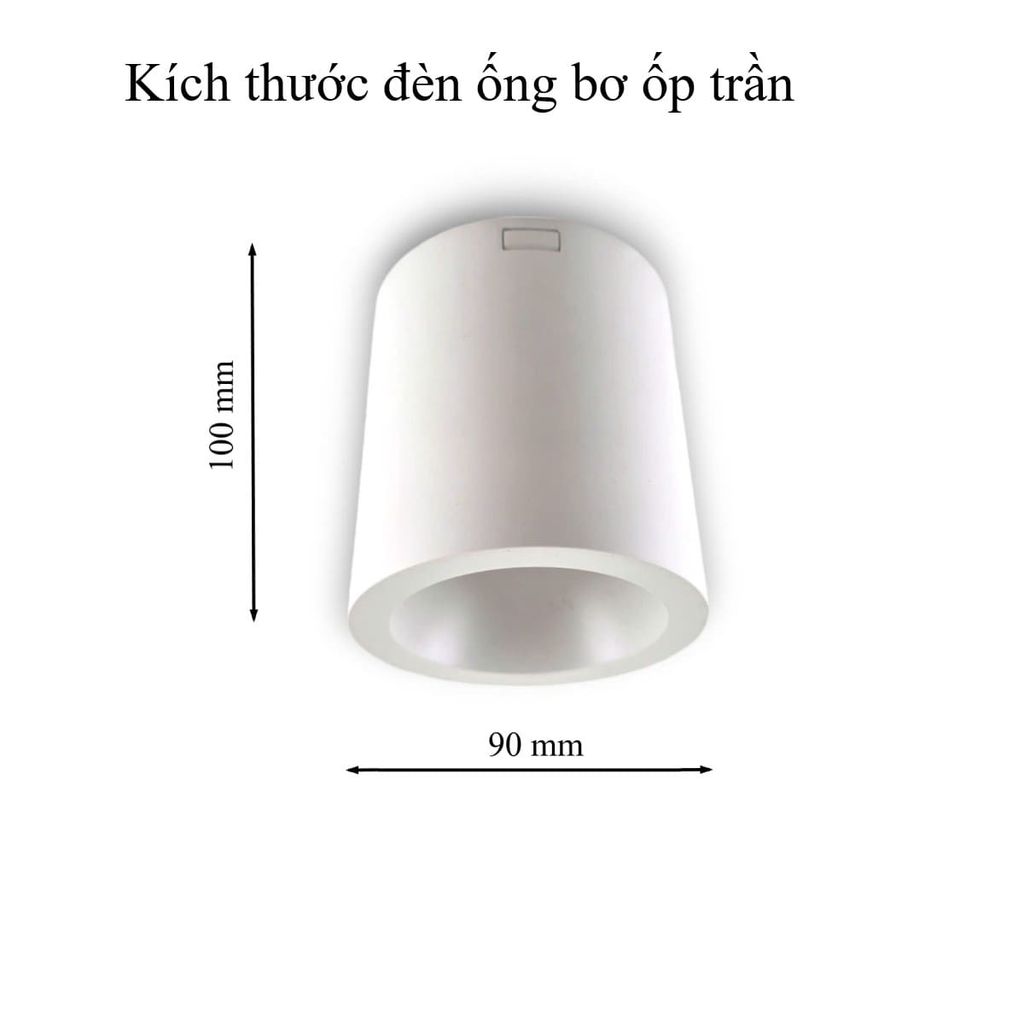 Đèn Led Ống Bơ Ốp Trần 8w