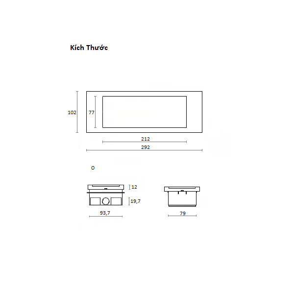 Đèn Led Khẩn Cấp Âm Tường