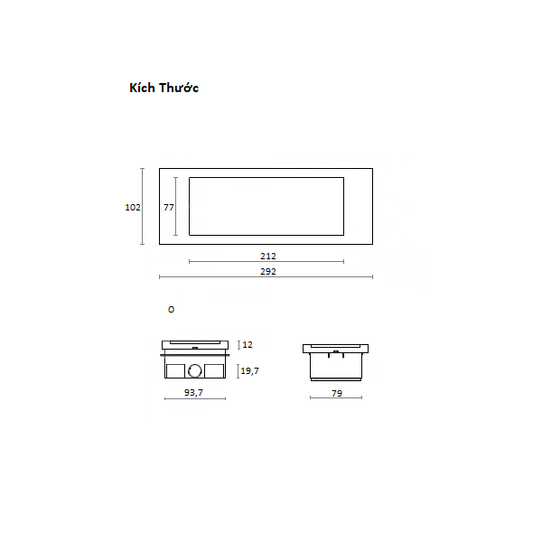  Đèn Led Khẩn Cấp Âm Tường 