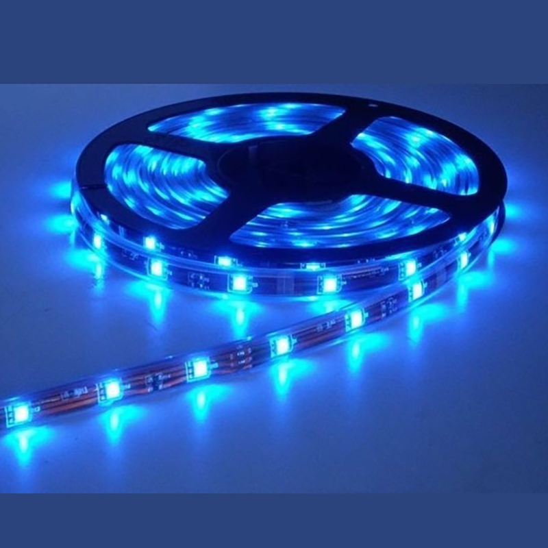 Đèn Led Dây 12V 5050 14.4 W/M IP44 | Cuộn Led Dây 5 Mét Màu Xanh