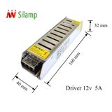  Bộ nguồn 12V 60W | LED Driver DC 12V 5A 