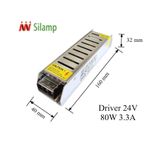  Bộ nguồn 24V 80W 3.3A | Led Driver DC 24V 