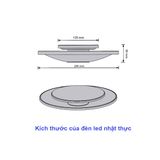  Đèn Ốp Tường Nhật Thực 3 màu ánh sáng 
