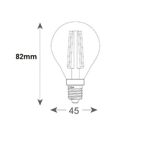 Bóng Đèn Led Sợi Đốt Edison G45 6W E14