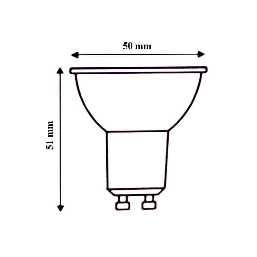  Bóng Đèn LED Búp GU10 8W 