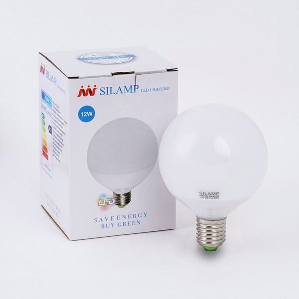 LED G95 12W 6400K E27 Silamp