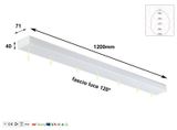  ĐÈN LED HỘP THẢ VĂN PHÒNG 70x1200 | Linear Panel 70x1200 38W 