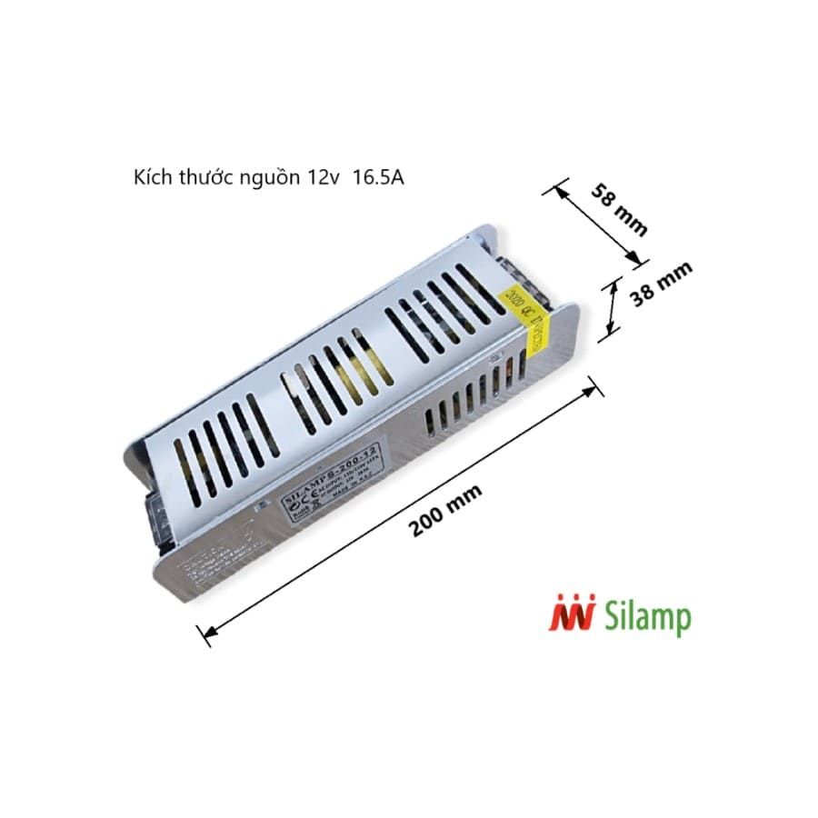  Bộ nguồn 12V 200W | Adapter DC 12V - 16.5A 