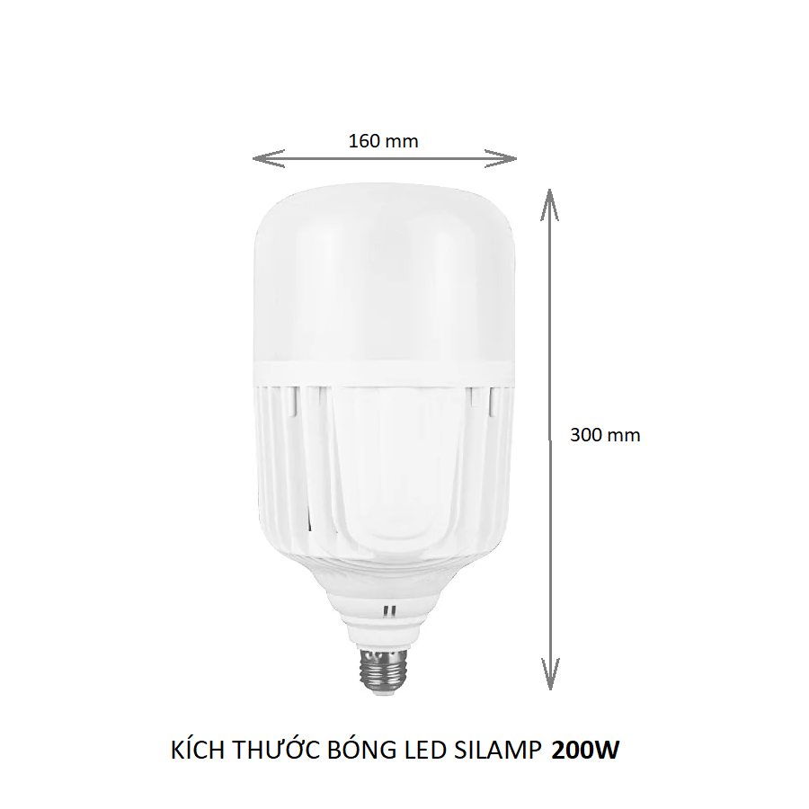  BÓNG ĐÈN LED Búp L68 200W E27 E40 