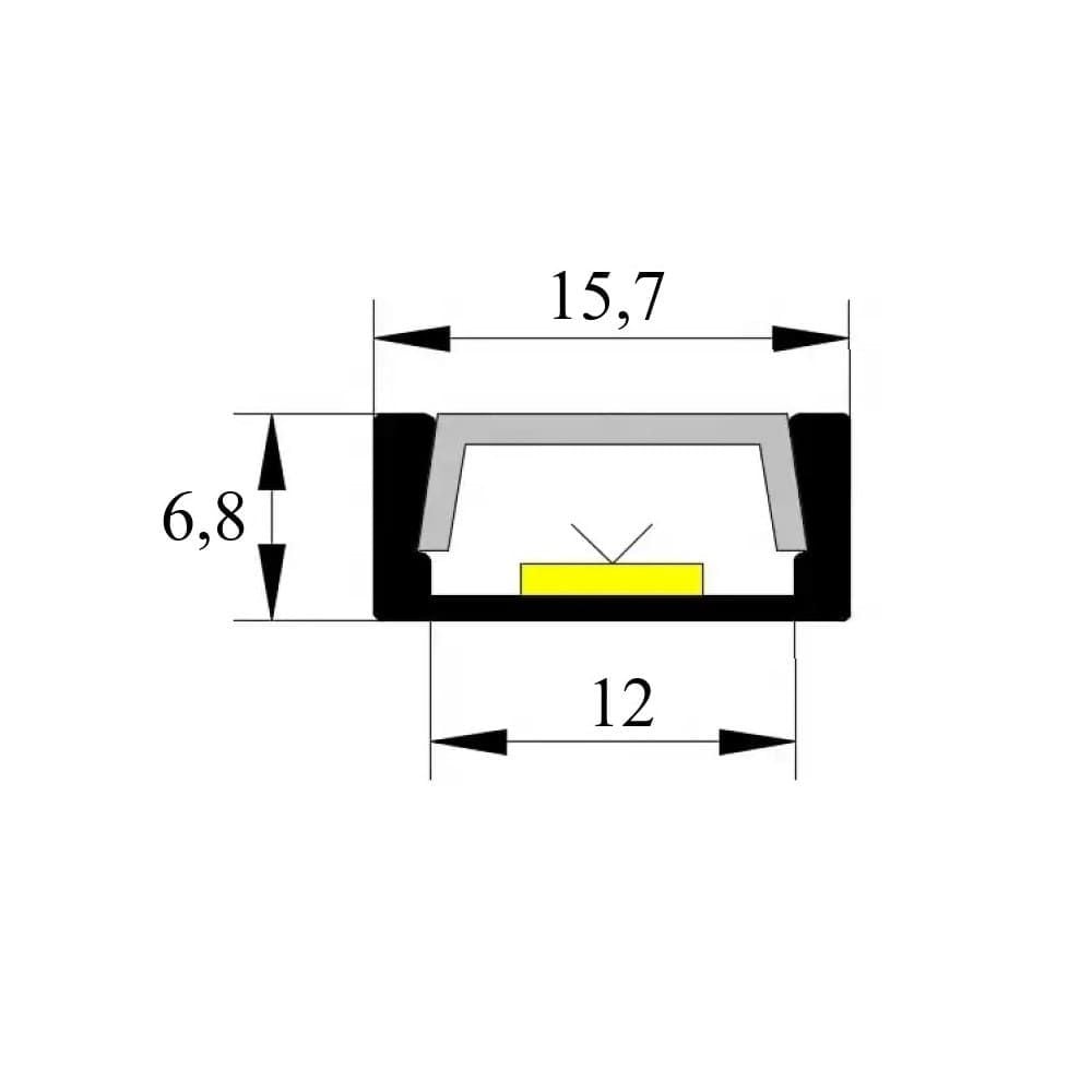  Thanh Nhôm Định Hình Đèn Led | Led Profile Pc Cover U03S_510 