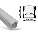  Thanh Nhôm Định Hình Led Dây | Led Profile PC Cover U02S_513 