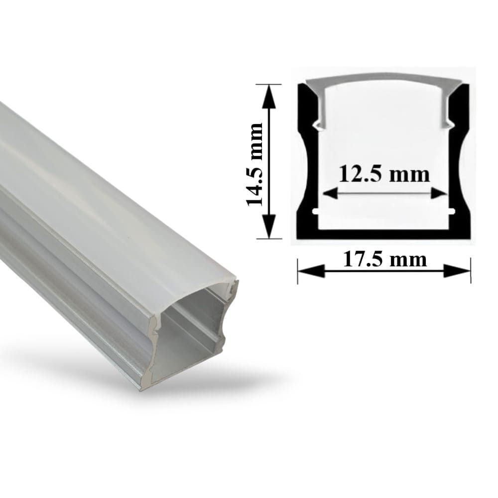  Thanh Nhôm Định Hình Led Dây | Led Profile PC Cover U02S_513 