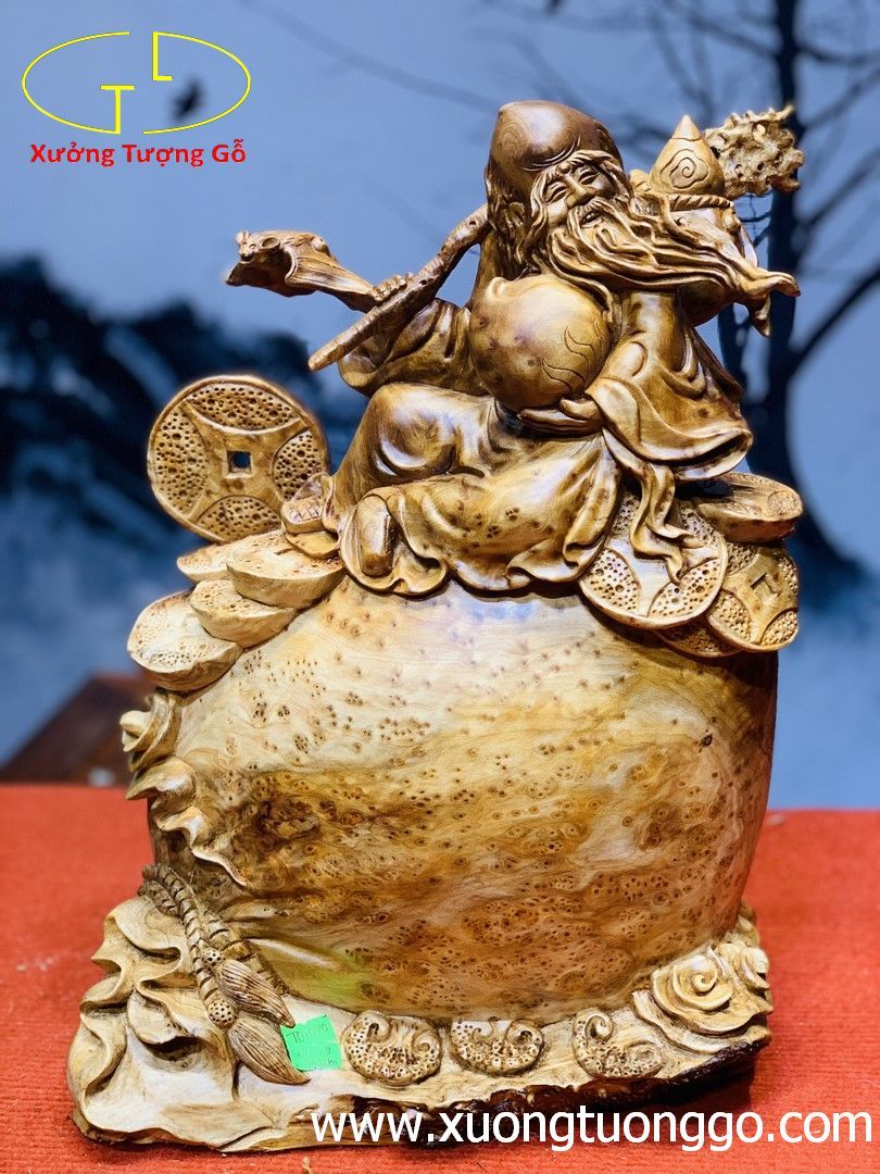 Tượng Ông Thọ Gỗ Nu Ngọc Am