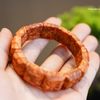 ( Bản Cao Cấp ) - Vòng Tay Gỗ Nu Huyết Long Bản Vuông