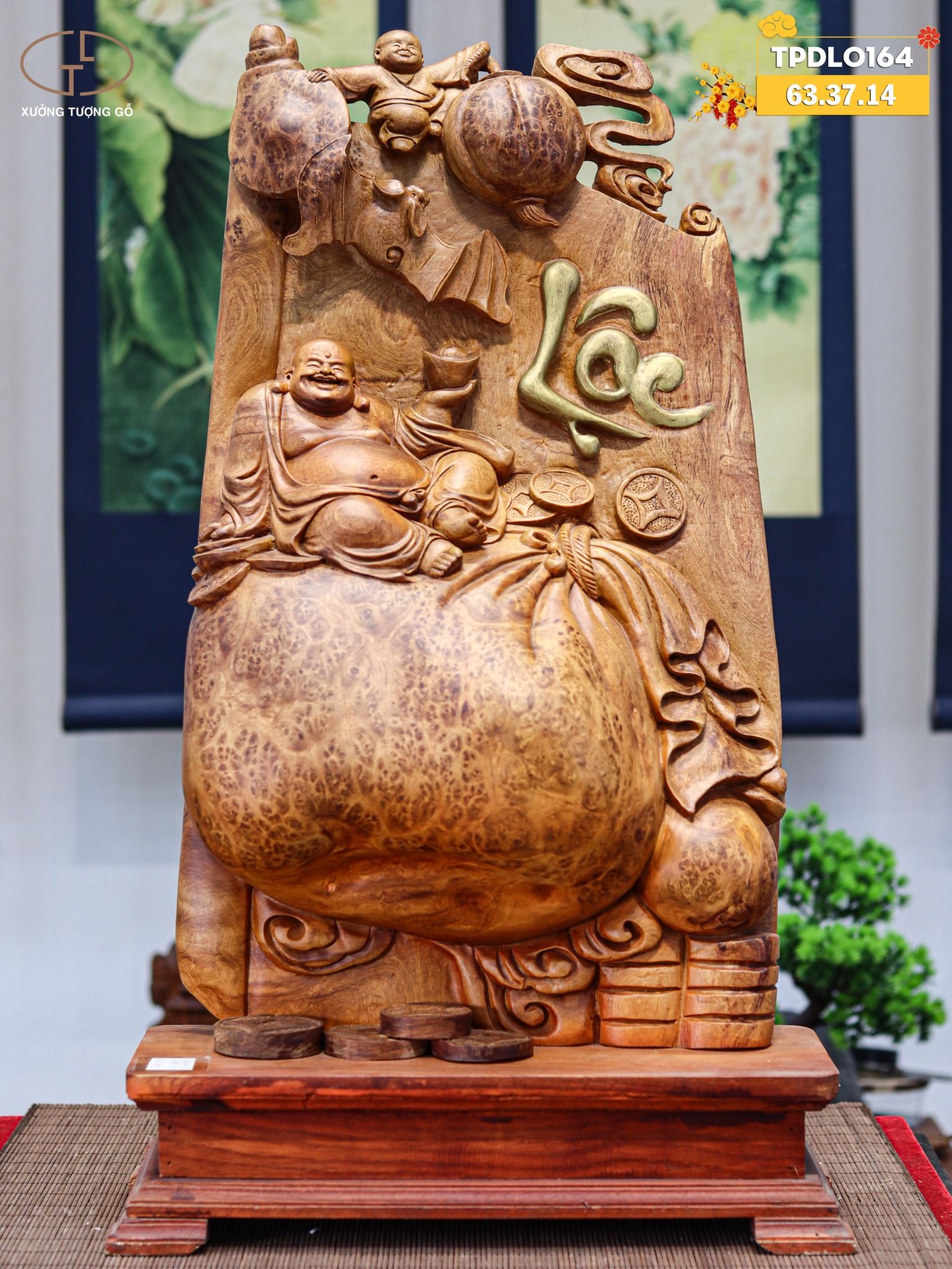 Di lạc ngồi bao tiền nu hương