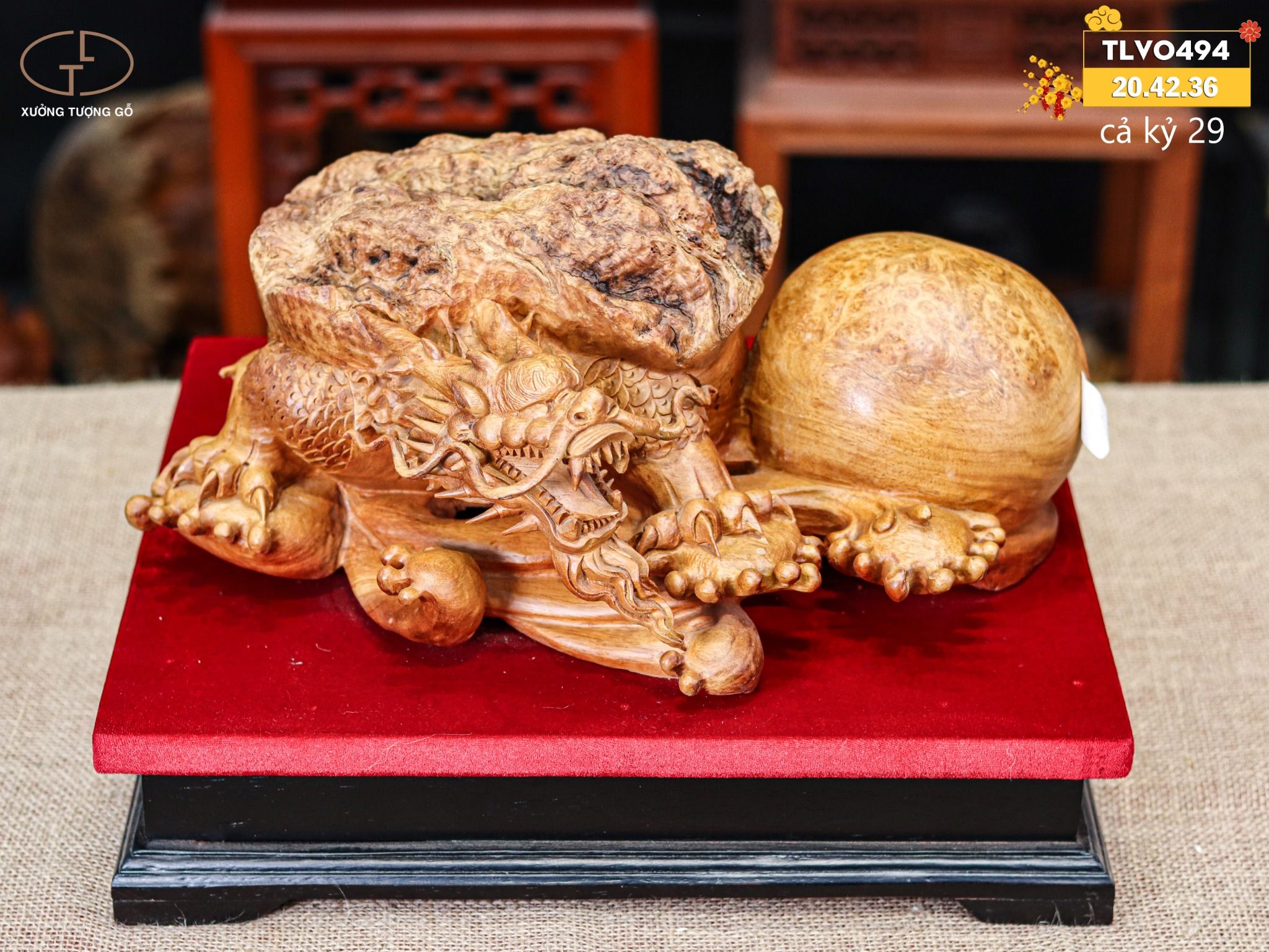 Long quy gỗ nu hương