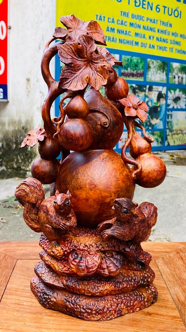 Hồ Lô Sóc Gỗ Nu Sưa