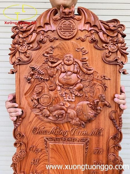 Dốc lịch Di Lặc gỗ hương đá.