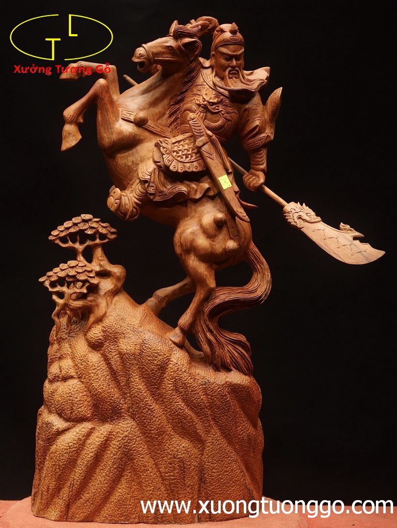 Quan Công cưỡi ngựa tùng hương