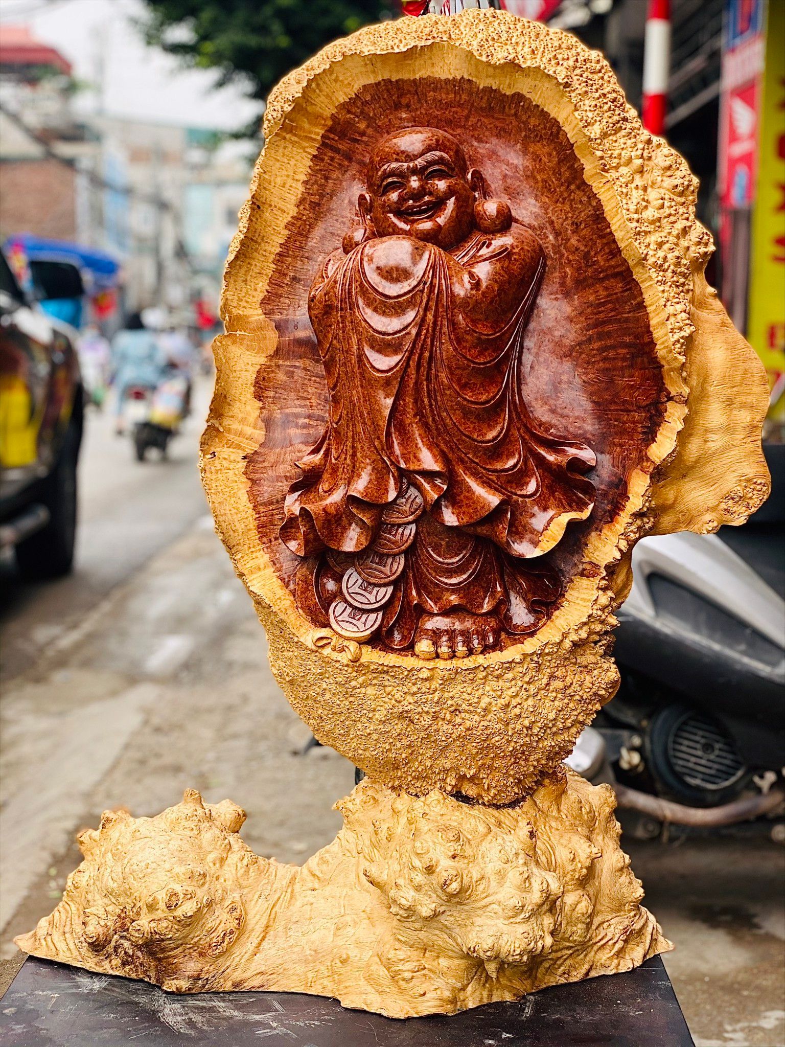 Vách Di Lặc chúc phúc nu hương.