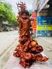 Đạt ma quá hải ngự long gỗ sưa đỏ.