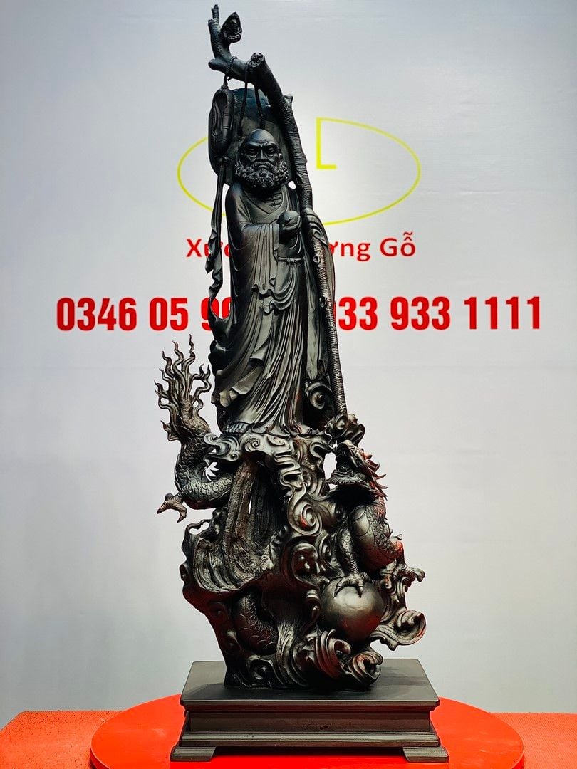 Đạt Ma Hàng Long Gỗ Trắc