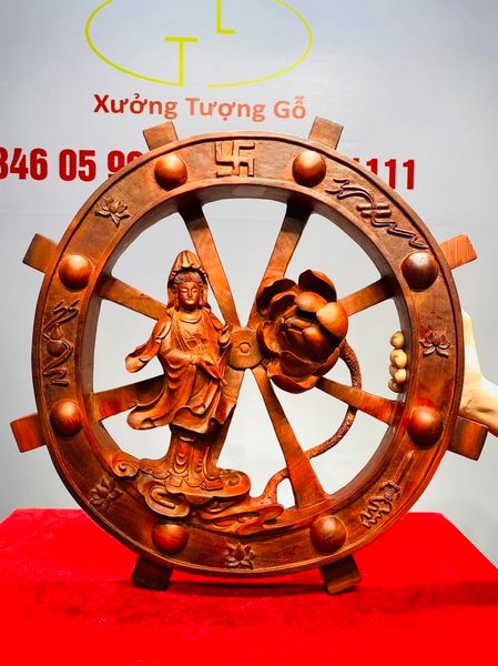 Tranh Gỗ Phật Quan Âm Gỗ Hương