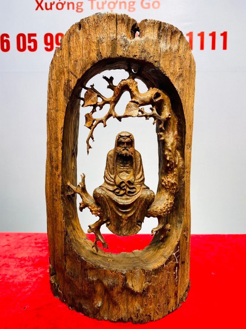 Đạt Ma Ngồi Thiền Gỗ Trắc