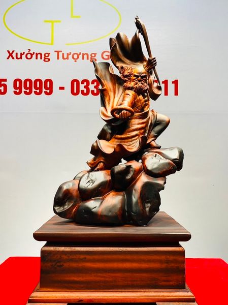 Đạt Ma Múa Võ Gỗ Trắc