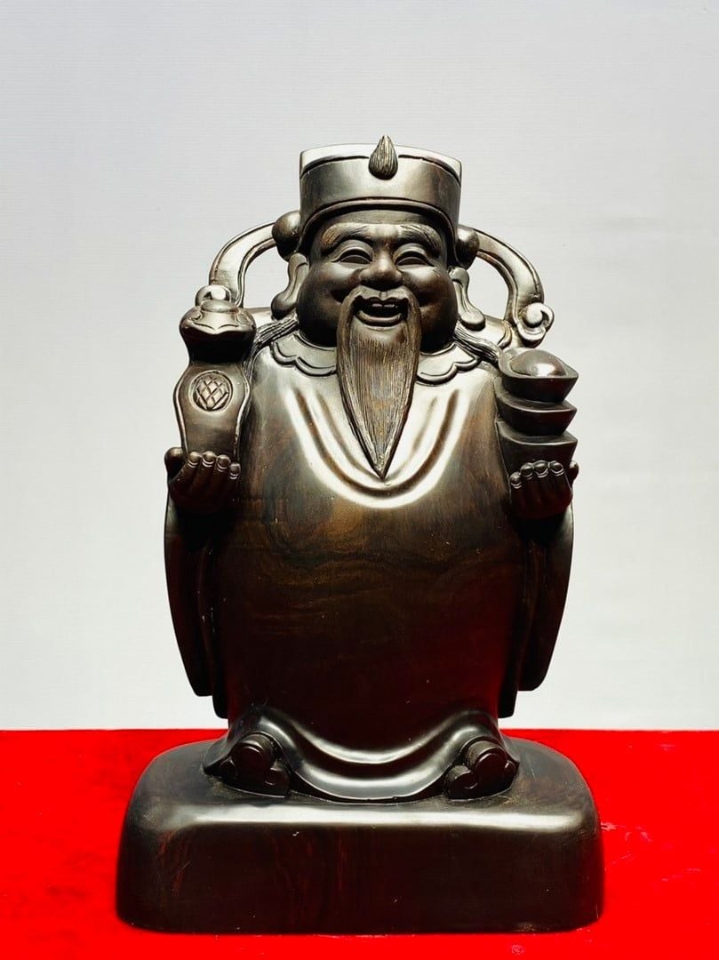 Thần Tài Gỗ Trắc