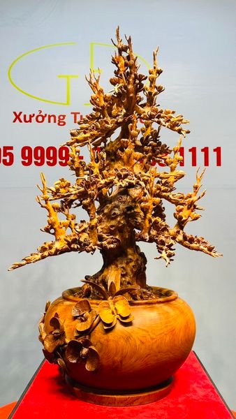 Bình Mai Gỗ Hương