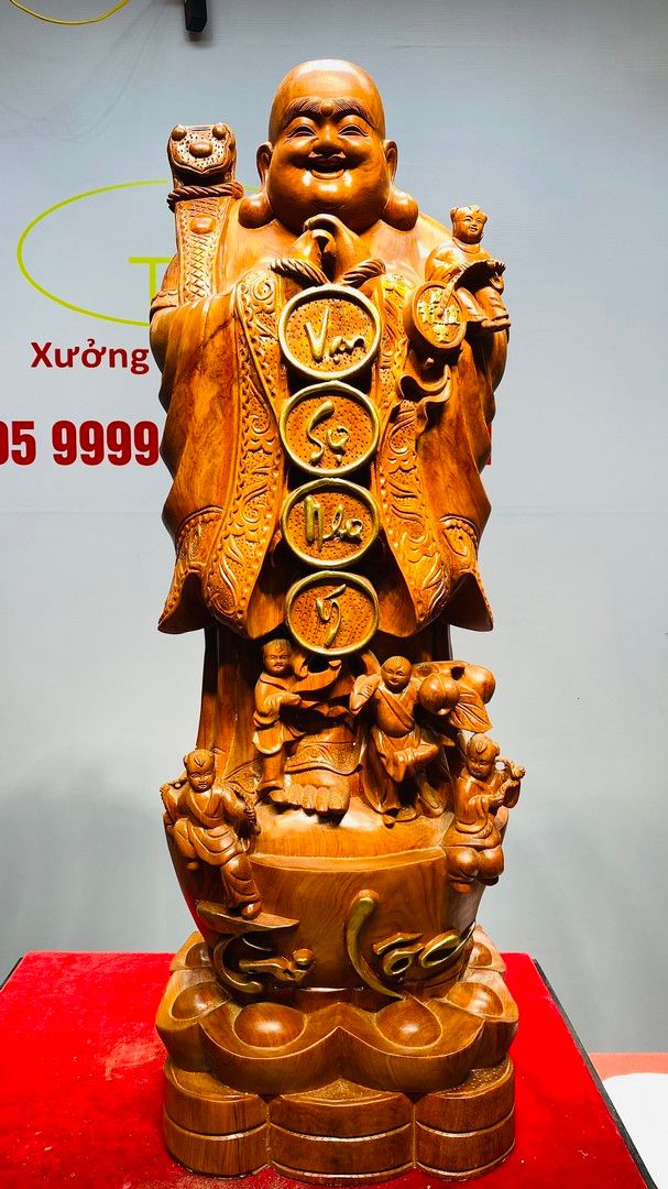 Di Lạc Chúc Phúc Ngũ Tiểu Gỗ Hương