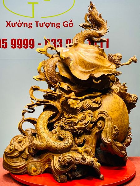 Đạt Ma Hàng Long Gỗ Nu Hương