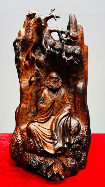 Đạt Ma Ngồi Thiền Gỗ Trắc