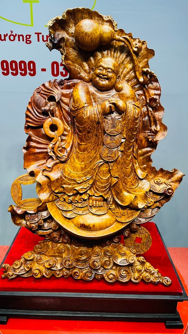 Di Lạc Chúc Phúc Gỗ Nu Hương