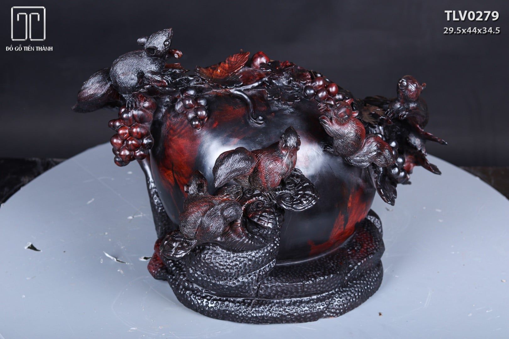 Chum Nho Sóc Gỗ Trắc