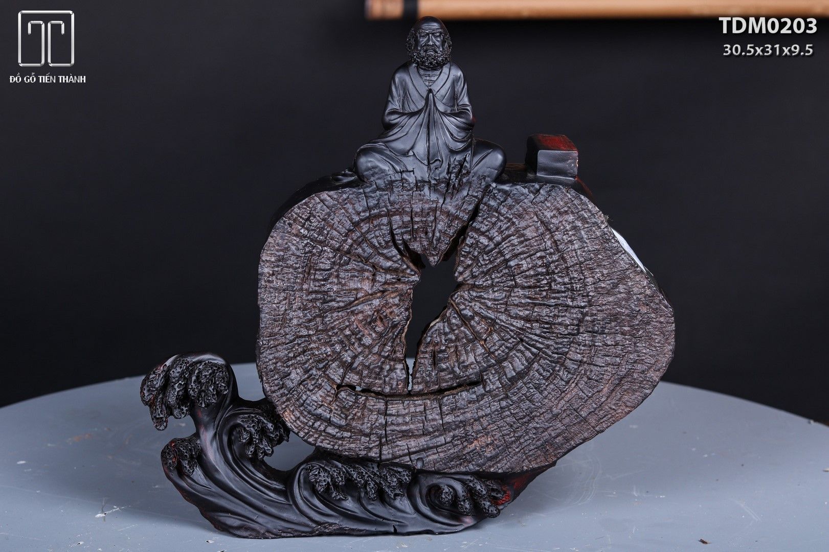 Đạt Ma Ngồi Thiền Gỗ Trắc