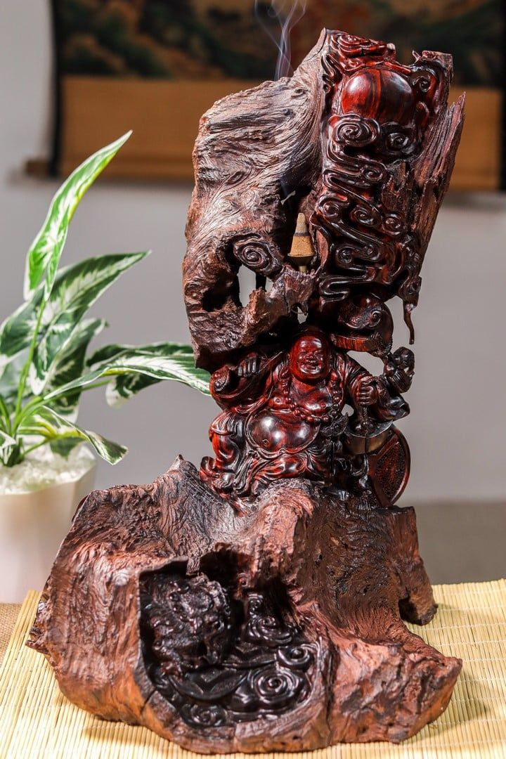 Di Lạc Nhất Nghê Gỗ Trắc