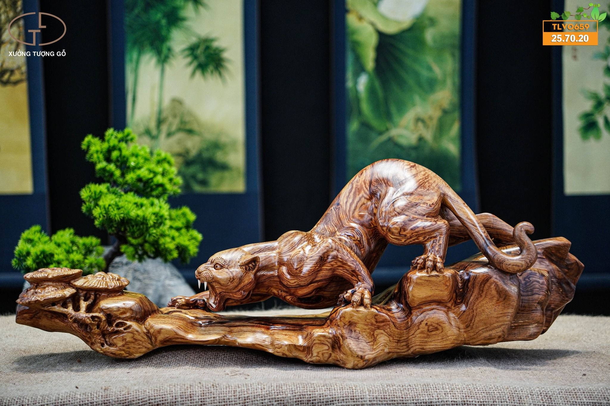 Báo săn mồi gỗ cẩm lai