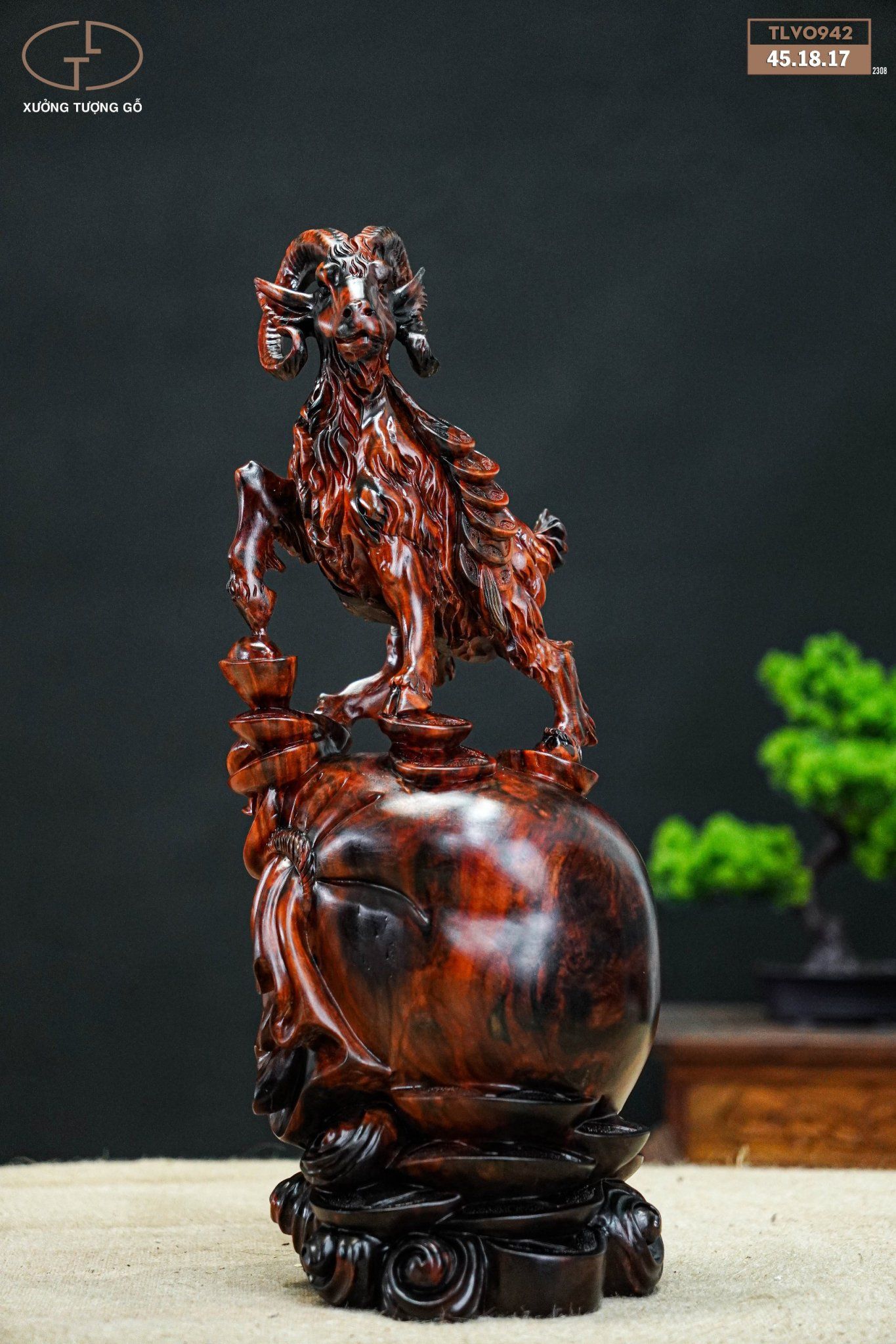 Nhất dương chấn bao tiền gỗ trắc