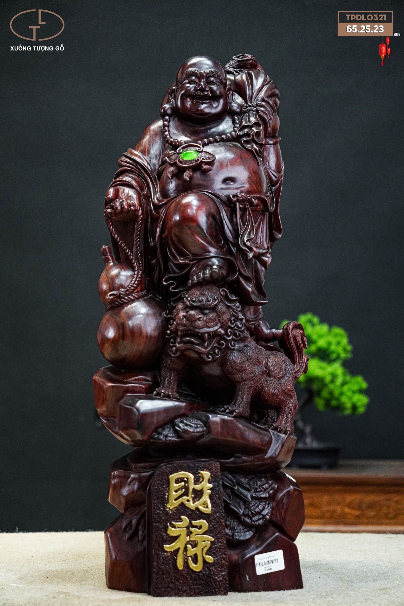 Di lạc đứng gỗ tử đàn