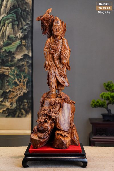 Tượng Tế Công - Gỗ Sưa